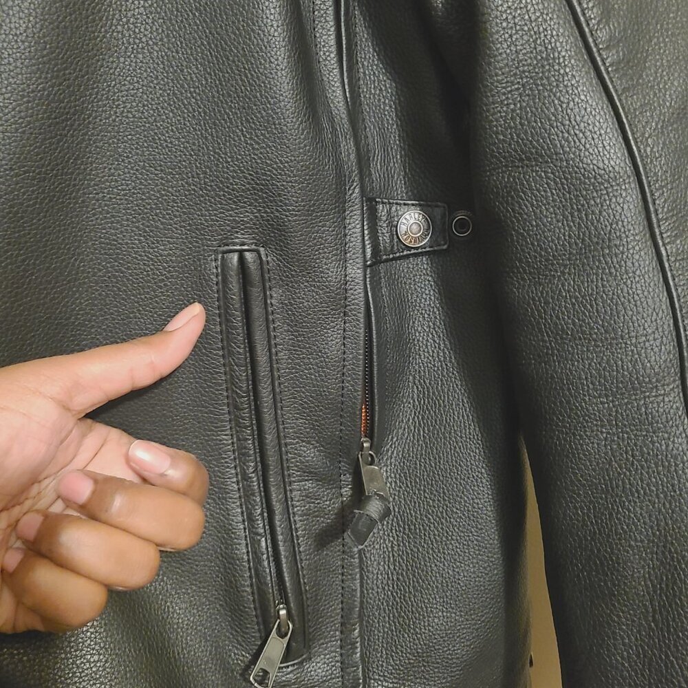Harley-Davidson Vanocker Waterproof H-D Triple Vent System Leather Jacket (2XL) - Picture 10 of 13